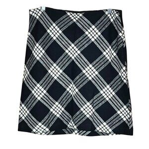 Talbots Dark Academia Wool Plaid Mini Skirt Womes Size 8 Clueless Preppy Office